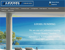 Tablet Screenshot of lexxelfunding.com